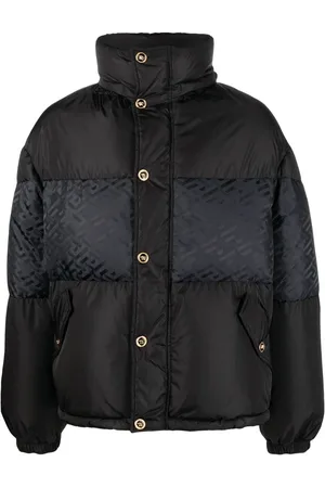 VERSACE Daunenjacke mit La Greca-Muster