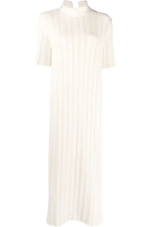 Jil Sander Geripptes Strickkleid