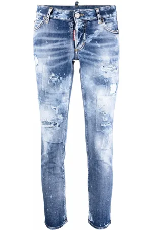 Dsquared2 Damen Jeans - Distressed cropped jeans
