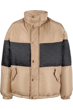 VERSACE Daunenjacke mit La Greca-Muster