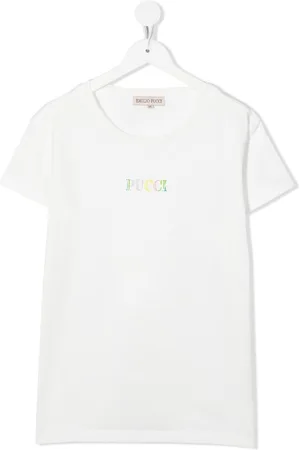 PUCCI Junior T-Shirt mit Logo-Print