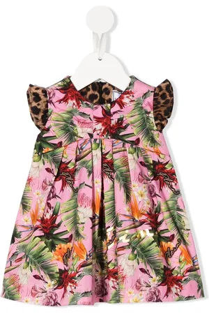 Philipp Plein Ärmelloses TEEN Kleid mit Blumen-Print