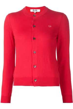 Comme des Garçons Cardigan mit Herzstickerei