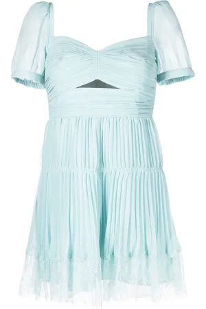 Self-Portrait Minikleid mit Spitzenbesatz