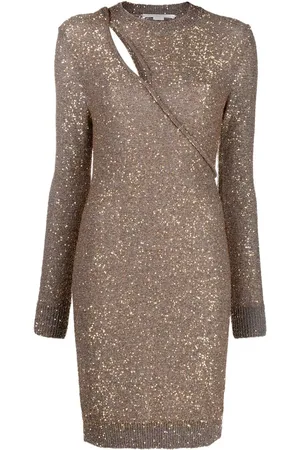 Stella McCartney Strickkleid mit Pailletten