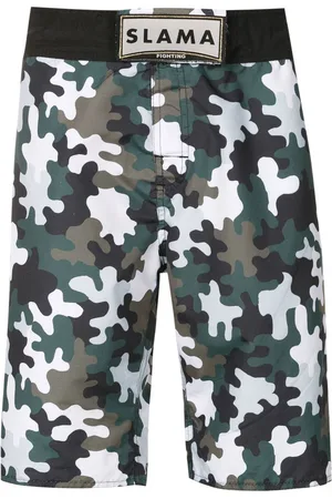AMIR SLAMA Bermudas mit Camouflage-Print