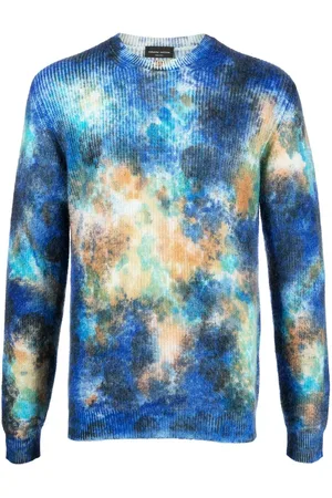 Roberto Collina Pullover in Batikoptik