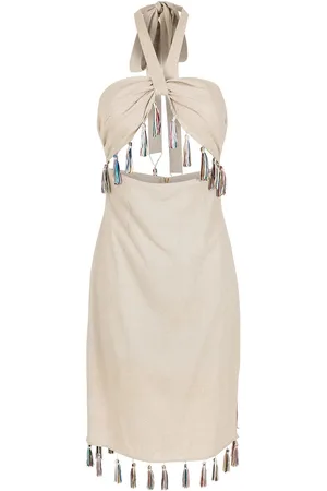 Olympiah Midikleid mit Quasten