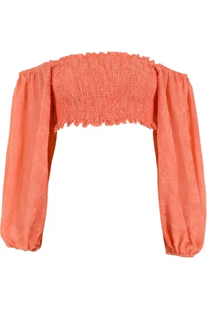 Olympiah Schulterfreie Cropped-Bluse