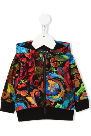 VERSACE TEEN Kapuzenjacke mit grafischem Print