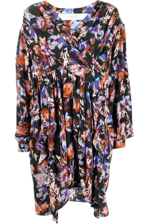 IRO Kleid mit Blumen-Print