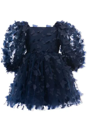 Tulleen Mariposa Kleid mit Blumenapplikation