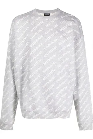 Balenciaga Intarsien-Pullover mit Rundhalsausschnitt