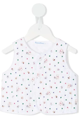 Familiar Weste mit Teddy-Print