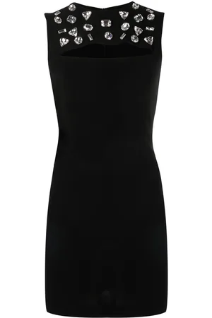 Dsquared2 Schulterfreies Kleid mit Kristallen