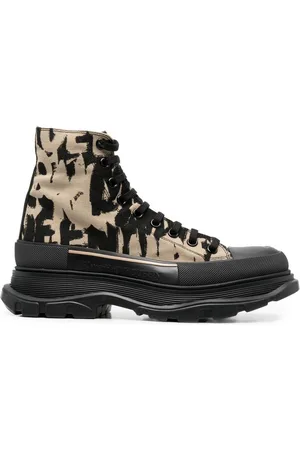 Alexander McQueen Stiefel mit grafischem Print