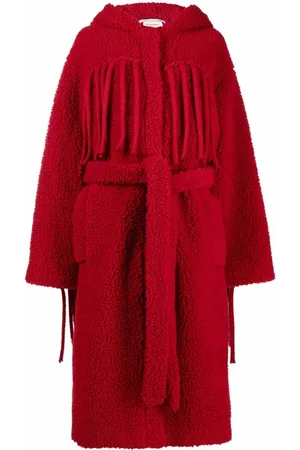 Stella McCartney Teddy-Mantel mit Fransen