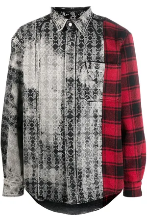 Roberto Cavalli Hemd im Patchwork-Look