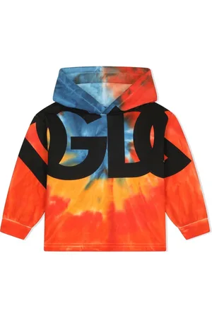 Dolce & Gabbana Logo-print tie-dye hoodie