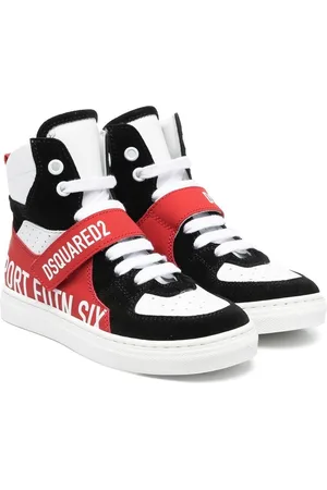 Dsquared2 Mädchen Sneakers - Leather panelled high-top sneakers