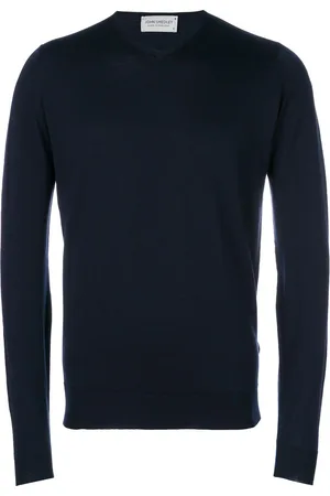 JOHN SMEDLEY Pullover mit V-Ausschnitt