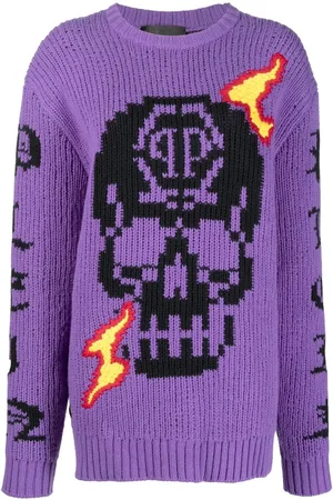Philipp Plein SKull Intarsien-Pullover