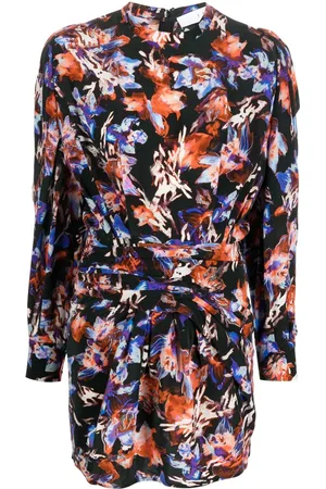 IRO Kleid mit abstraktem Print