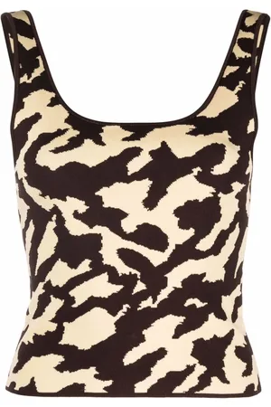 Nanushka Jacquard-Top mit Tieren