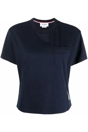 Thom Browne T-Shirt mit RWB-Streifen