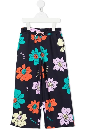 Marc Jacobs Kids Weite Hosen - Floral-print wide-leg trousers