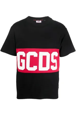 GCDS T-Shirt mit Logo-Streifen