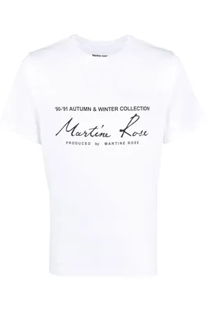 MARTINE ROSE T-Shirt mit Logo-Print