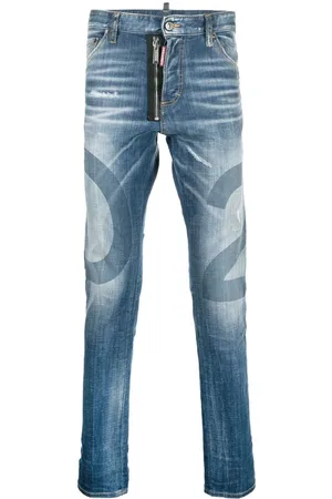 Dsquared2 Logo-wash distressed skinny jeans