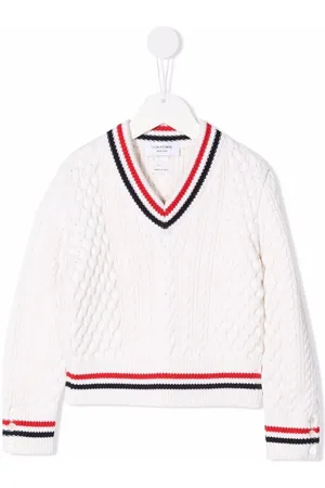 Thom Browne Pullover mit Zopfmuster