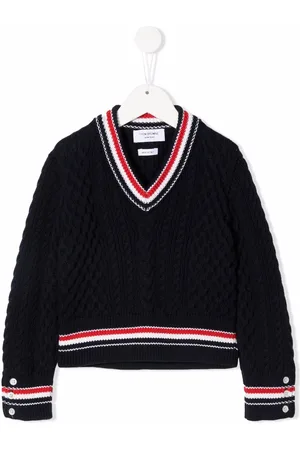 Thom Browne Pullover mit Zopfmuster