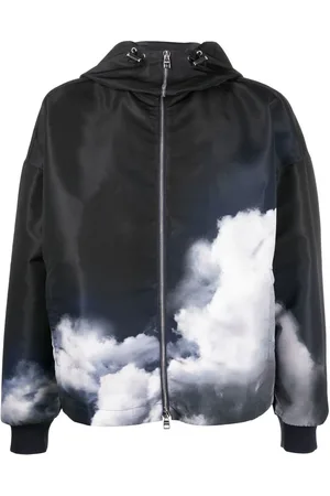 Alexander McQueen Kapuzenjacke mit Storm Sky-Print