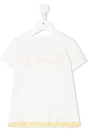 Roberto Cavalli T-Shirt mit Logo-Stickerei