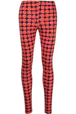 La DoubleJ Leggings mit Kirschen-Print