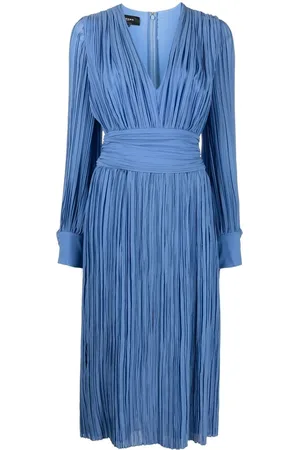 Rochas Plissiertes Midikleid