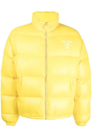 Prada Gefütterte Jacke mit Logo-Print