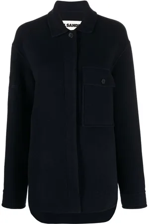 Jil Sander Jacke mit geflocktem Monogramm