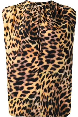 Stella McCartney Seidenbluse mit Leoparden-Print