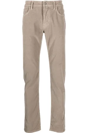 Jacob Cohen Schmale Hose mit Logo-Patch