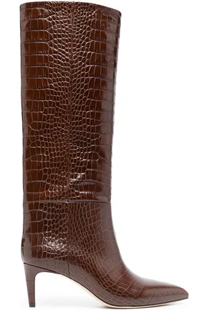 PARIS TEXAS Stiefel mit Kroko-Effekt 65mm