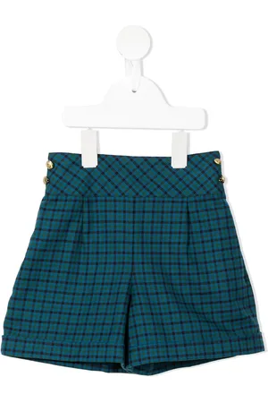 Familiar Karierte Shorts mit hohem Bund