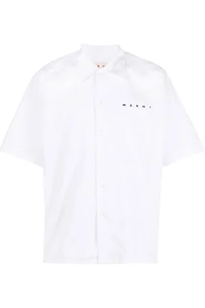Marni Bowlinghemd mit Logo-Print