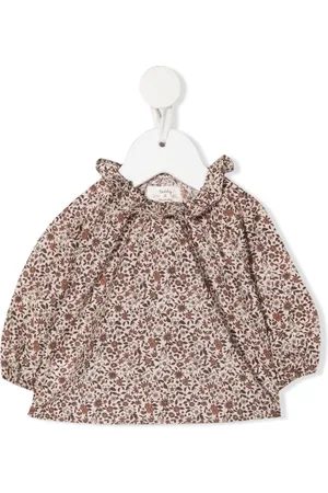 TEDDY & MINOU Gerüschte Bluse mit Blumen-Print