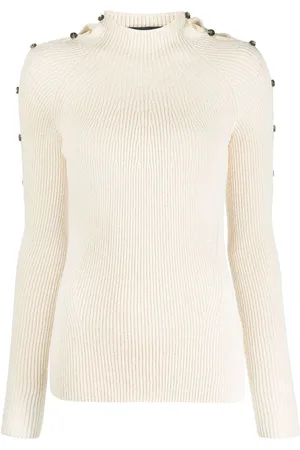 Proenza Schouler Gerippter Pullover mit Knöpfen
