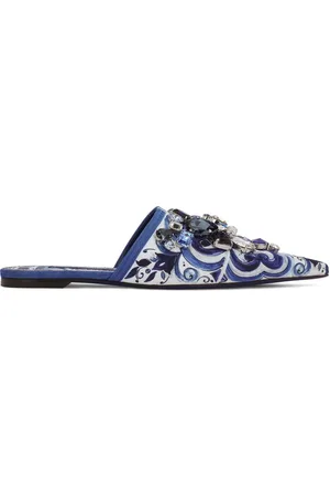 Dolce & Gabbana Mules mit Majolica-Print