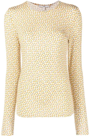 tibi Flora On Langarmshirt